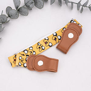 Ceintures élastiques pour enfants, garçons et filles, sangles de serrage réglables, boucle en alliage, tricot en coton, longueur 60-80 cm, pantalons - Product Image 6