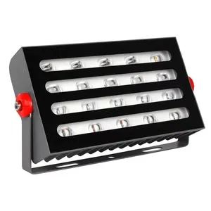 야외 IP65 방수 반사경 램프 자동 변경 색상 무지개 DMX512 RGBW 40w led 풍경을위한 홍수 빛