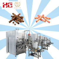 Machine à gaufrettes automatique à quatre rangées en acier inoxydable pour ligne de production, machine à gaufrettes fourrées, machine à bâtonnets de gaufrettes