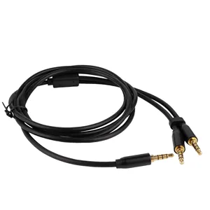 Headphone Splitter 3.5mm Headphone Mic Stereo Y Splitter 3.5mm TRRS Male to Male 3.5mm TRS male Combo Audio Adapter