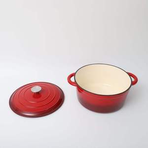 Ustensiles de cuisine en <span class=keywords><strong>fonte</strong></span> de fer marmite marmite marmite à <span class=keywords><strong>pain</strong></span> moule de cuisson en <span class=keywords><strong>fonte</strong></span> d'émail casserole de four hollandais avec couvercle - Product Image 5