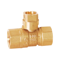 Válvula de bola de latón de 600 PSI con rosca NPT hembra para gas natural, válvula de cierre de 3/8", 1/2", 3/4", 1"