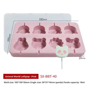 Moule en Silicone Moderne et Minimaliste pour Sucettes en Forme de Dessin Animé, Varié, Sans BPA, Démoulage <span class=keywords><strong>Facile</strong></span>, Sans Odeur, Moule Fait Maison pour Bâtonnets de Fromage - Product Image 6