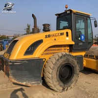 Compacteur vibrant à tambour unique SHANTUI SR22 d'occasion, 22 tonnes, marque chinoise, compacteur moyen, bien entretenu, livraison rapide