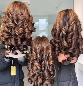 P4/27 Cabello Humano 100% Ondulado Suelto Fumi Rizado con Doble Trama Sin Pegamento HD Transparente 13x4 Encaje Cabello Virgen Vietnamita - Product Image 3