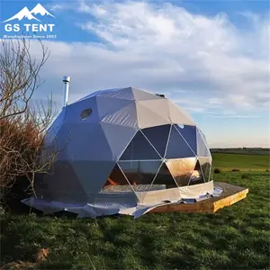 Luxe Hotel Dome Geo Camping Resort Waterdichte Iglo Pvc Glamping Geodetische Koepel Huis Tent