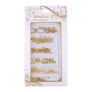 1 paquet Nail Art Strass Décor Mixte BRICOLAGE Cadre En Métal Décorations D'art De Clou Rivet Manucure Clou Clous - Product Image 6