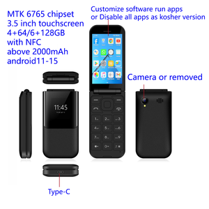 2025 Odm Mới Thông Minh Vỏ Sò Android Điện Thoại 4G <span class=keywords><strong>3.5</strong></span> <span class=keywords><strong>Inch</strong></span> USA Ban Nhạc Phiên Bản Màn Hình Cảm Ứng Lật Điện Thoại Android - Product Image 2