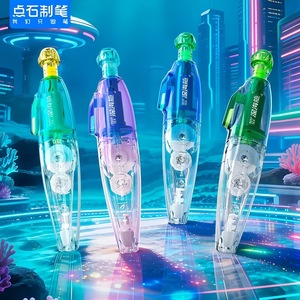 Ruban correcteur DianShi DS-408 Deep Sea Submarine 6M, noyau remplaçable, pression silencieuse, plastique bleu - Product Image 1