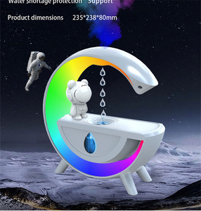 Nuevo humidificador de aire de nube de lluvia de astronauta con luz nocturna USB Difusor de goteo de agua antigravedad en forma de <span class=keywords><strong>G</strong></span> grande para automóviles y hoteles - Product Image 3