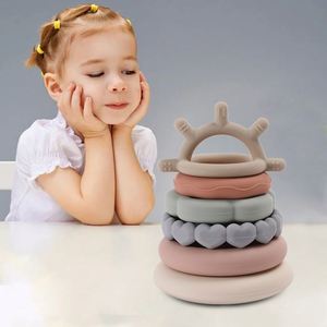 Juego de Mordedores de Silicona de Grado Alimenticio, Libres de BPA, para Bebés y Niños Pequeños, con Logotipo Personalizado, Anillo de Juguete Suave para Bebés, Venta al Por Mayor - Product Image 4