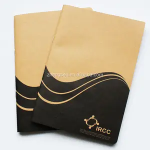 Wholesale kraft paper cover customized school write blank notebook