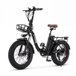 Vélo électrique pliable avec pneus de 20 * 4 pouces, batterie au lithium 48V18AH, cadre en alliage d'aluminium - Product Image 1