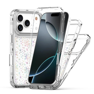 Nhà Máy Giá 360 Đầy Đủ Cơ Thể Trường Hợp Điện Thoại Laser Khắc Mô Hình Giấy Bling Long Lanh Cover Quay Lại Cho Iphone 17 Pro Max 17air 17pro - Product Image 4