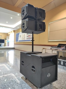 Sandy Audio K6 Portable Active 12inch Line Array+18inch Sub <b>Amplifier</b> Pa <b>Speaker</b> Sound System for Outdoor Indoor Event K6 Line A - Product Image 5