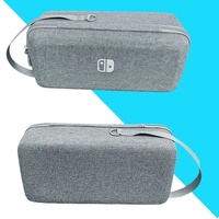 Casing portabel Nintendo Switch OLED Travel Game penutup ritsleting pelindung cangkang keras EVA penyimpanan PU tas pembawa untuk Joy-Con