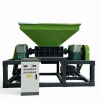 Broyeur à double arbre pour métaux de rebut de type 1000, seaux de peinture, seaux d'huile, seaux de produits chimiques, bidons d'aluminium usagés