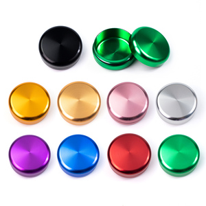 Custom OEM CNC Machining <b>Aluminum</b> Alloy Color Anodizing Tea Coin Empty Storage Tin Can <b>Container</b> Jar - Product Image 1