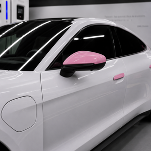 PET Vinyl <b>Wrap</b> strawberry <b>pink</b> High Gloss Anti Scratch Air Release Full Body Automotive Car <b>Wrap</b> Film Color Changing Film Roll - Product Image 6