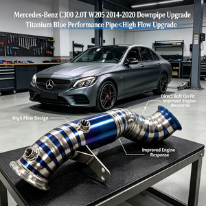 ท่อไอเสียไทเทเนียมอัลลอยด์สำหรับ Mercedes-Benz C300 2.0T W205 ปี <span class=keywords><strong>2014</strong></span>-2020 แบบ Direct Dump Pipe เพิ่มประสิทธิภาพการขับขี่ - Product Image 1