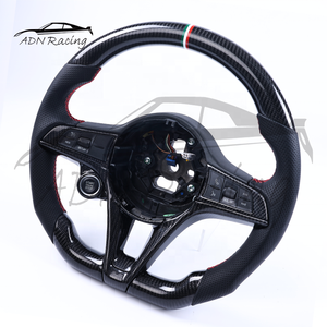 Volante de Fibra de Carbono Negra 3K Twill OEM para <span class=keywords><strong>Alfa</strong></span> <span class=keywords><strong>Romeo</strong></span> Giulia <span class=keywords><strong>Stelvio</strong></span> 2017-2021 - Product Image 3