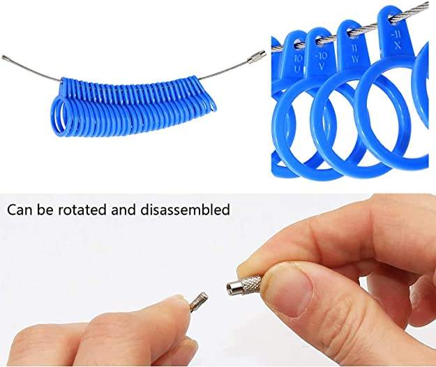 Ring Sizer UK US Mandrel Set Ring Size Measure Guide Women Men's