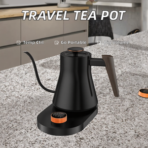 Théière électrique de grande capacité avec contrôle de la température bouilloire à café à col de cygne portable pour les hôtels de <span class=keywords><strong>voyage</strong></span> en plein air - Product Image 3