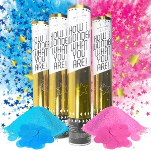 12 16 24 36 Inch Nguồn Cung Cấp Bên Pháo Hoa Cậu Bé Hay Cô Gái Giới Tính Tiết Lộ Bột Confetti Pháo