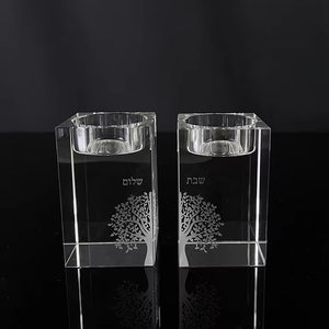 Crystal <strong>Candle</strong> <strong>Holder</strong> Glass Candlestick Custom Logo Engraved clear Crystal Candlestick <strong>Candle</strong> <strong>Holder</strong> - Product Image 4