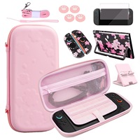 Étui de transport Sakura, coque de protection, ensemble de protection d'écran en verre trempé pour Nintendo Switch 2