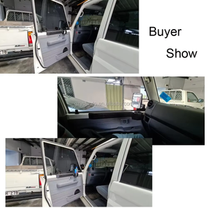 YBJ إكسسوارات سيارات جديدة ألواح بطانة الباب الأمامي لسيارة لاند كروزر 1984-2024 للنوافذ اليدوية من جلد PVC لطرازات LC76 LC78 LC79 فردي ومزدوج - Product Image 3