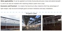 Support de montage solaire agrivoltaïque en aluminium pour serres agricoles et structures de support de panneaux solaires pour terres agricoles