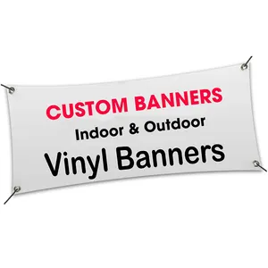 Garage Sale Classic Navy Wind-Resistant Outdoor Mesh Vinyl Banner 12x4 CGSignLab 
