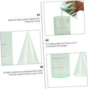 Cylinderconefor, modelos <span class=keywords><strong>de</strong></span> enseñanza, modelo <span class=keywords><strong>de</strong></span> cono <span class=keywords><strong>de</strong></span> cilindro, demostrador matemático, equipo <span class=keywords><strong>de</strong></span> enseñanza, Modelo geométrico transparente - Product Image 4