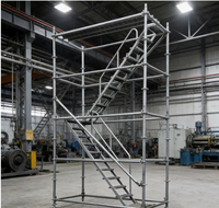 Système d'échafaudage Ringlock en métal, construction tout-en-un, galvanisé, modulaire, multidirectionnel