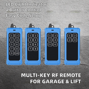 4/6/8/10/12 phím RF không dây 433Mhz điều khiển từ xa 4 nút dài khoảng cách cửa nhà để xe cần cẩu rào cản nâng học tập mã <span class=keywords><strong>LED</strong></span> - Product Image 2