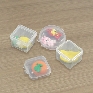 Small Plastic <b>Storage</b> <b>Box</b> Transparent Rectangle Earplug Jewelry Accessory Container 4.5 3.5 5.0 Cm Size Series - Product Image 3