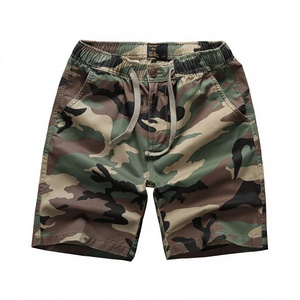 Shorts d'été décontractés pour hommes grande taille, respirants, écologiques, à carreaux, 100 % coton tissé, taille élastique, séchage rapide, pour activités de plein air - Product Image 1