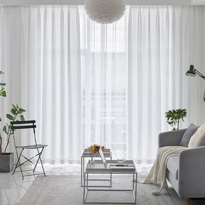 Vente en gros d'usine Rideaux en voile blanc transparent modernes pour chambre à coucher, hôtel, maison, fenêtre, <span class=keywords><strong>tissu</strong></span> pour le salon - Product Image 5