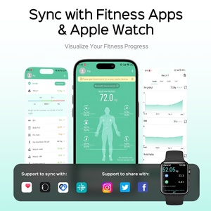 Báscula Digital Inteligente para Baño con Análisis de Grasa Corporal, WIFI, ITO, <span class=keywords><strong>Blanca</strong></span>, con Vidrio Templado y 8 Electrodos - Product Image 6