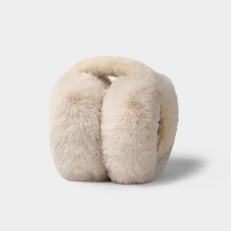 Tige pliable en peluche - beige - 15 cm de diamètre