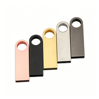 Flashdisk USB Mini Logam Kapasitas Kecil dengan Logo Custom, Tahan Air, 2.0 3.0, 128MB 256MB 512MB 1GB 2GB 4GB 8GB