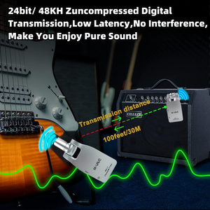 M-VAVE WP-1 2.4G sans fil système de <span class=keywords><strong>guitare</strong></span> émetteur <span class=keywords><strong>et</strong></span> récepteur Rechargeable 30M plage de Transmission pour <span class=keywords><strong>guitare</strong></span> basse électrique - Product Image 4