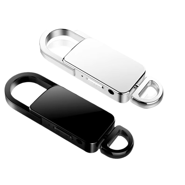 S20 Mini Voice Recorder Keychain Design with Smart Noise Reduction for Meetings & Interviews