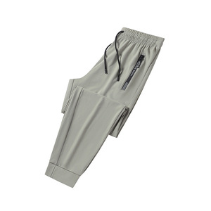 <span class=keywords><strong>Pantaloni</strong></span> Estivi Leggeri Casual Elasticizzati Plus-Size in Seta Ghiaccio per Uomo e <span class=keywords><strong>Donna</strong></span>, Alta Elasticità, Stile Europeo-Americano - Product Image 2