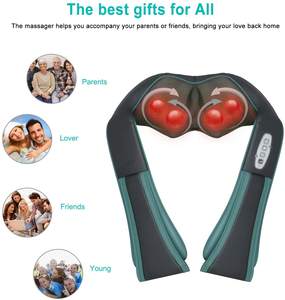 Masajeador Shiatsu Becozy con Calor para Cuello y Hombros, Inalámbrico, con Bolsa de Cuero, Cinturón de Masaje para Aliviar el Dolor de Espalda, Manos y Cintura - Product Image 4