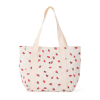 Sac à main d'été décontracté léger en velours côtelé imprimé fraises pour femme – Grande vente