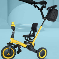 Tricycle pour enfants pédale chariot multifonctionnel vélo d'équilibre trois roues poussette jouet vélo pour marcher enfants
