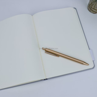 Carnet de notes A5 élégant à fleurs roses avec logo personnalisé, couverture rigide, ligné, avec bande élastique, pour filles, papeterie esthétique