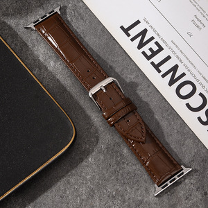 Correa <span class=keywords><strong>de</strong></span> reloj <span class=keywords><strong>de</strong></span> cuero genuino compatible con <span class=keywords><strong>Apple</strong></span> <span class=keywords><strong>Watch</strong></span> Series 11 10 9 8 7 <span class=keywords><strong>6</strong></span> 5 4 3 SE, correa <span class=keywords><strong>de</strong></span> liberación rápida con hebilla clásica - Product Image 5